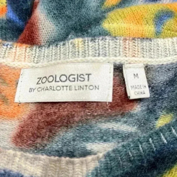 Zoologist by Charlotte Linton Anthropologie cropped 100% merino wool swe… ❤️ - Picture 6 of 8